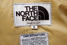 画像4: 80s USA製 THE NORTH FACEノースフェイス 茶タグ ダウンベスト 紺 S (4)