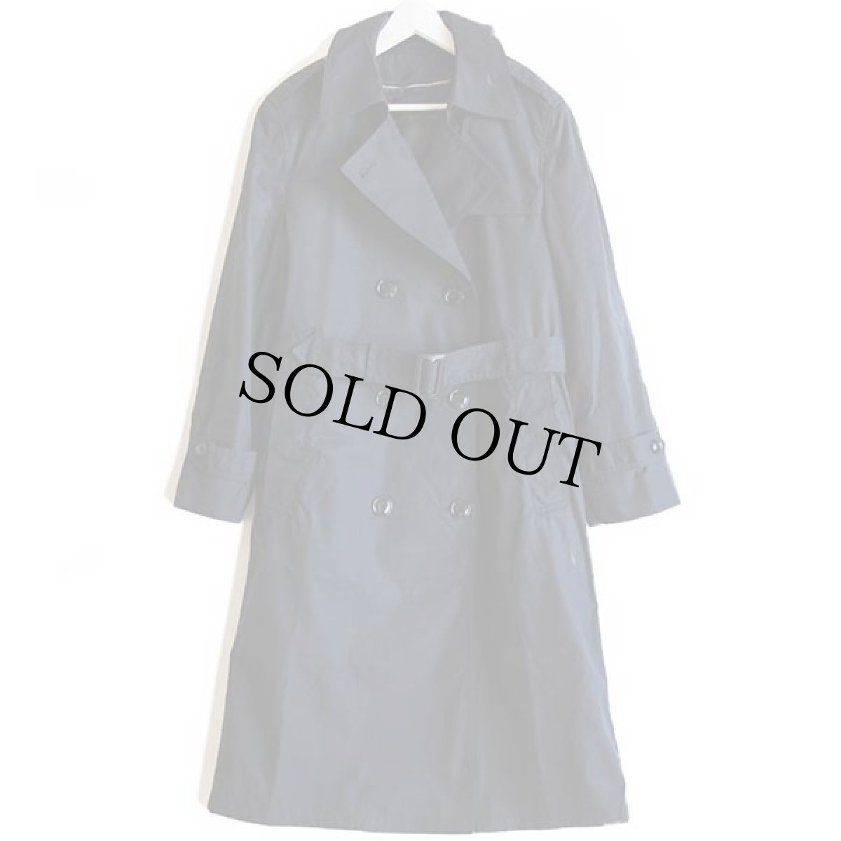 画像2: デッドストック★90s 米軍 U.S.ARMY キルティングライナー オールウェザー トレンチコート 黒 14R★レインコート (2)