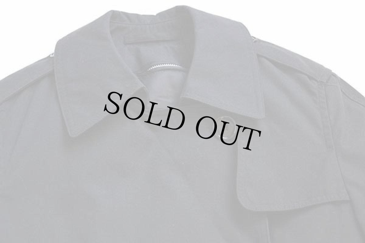 画像4: デッドストック★00s 米軍 U.S.ARMY キルティングライナー付き オールウェザー トレンチコート 黒 6S★レインコート (4)