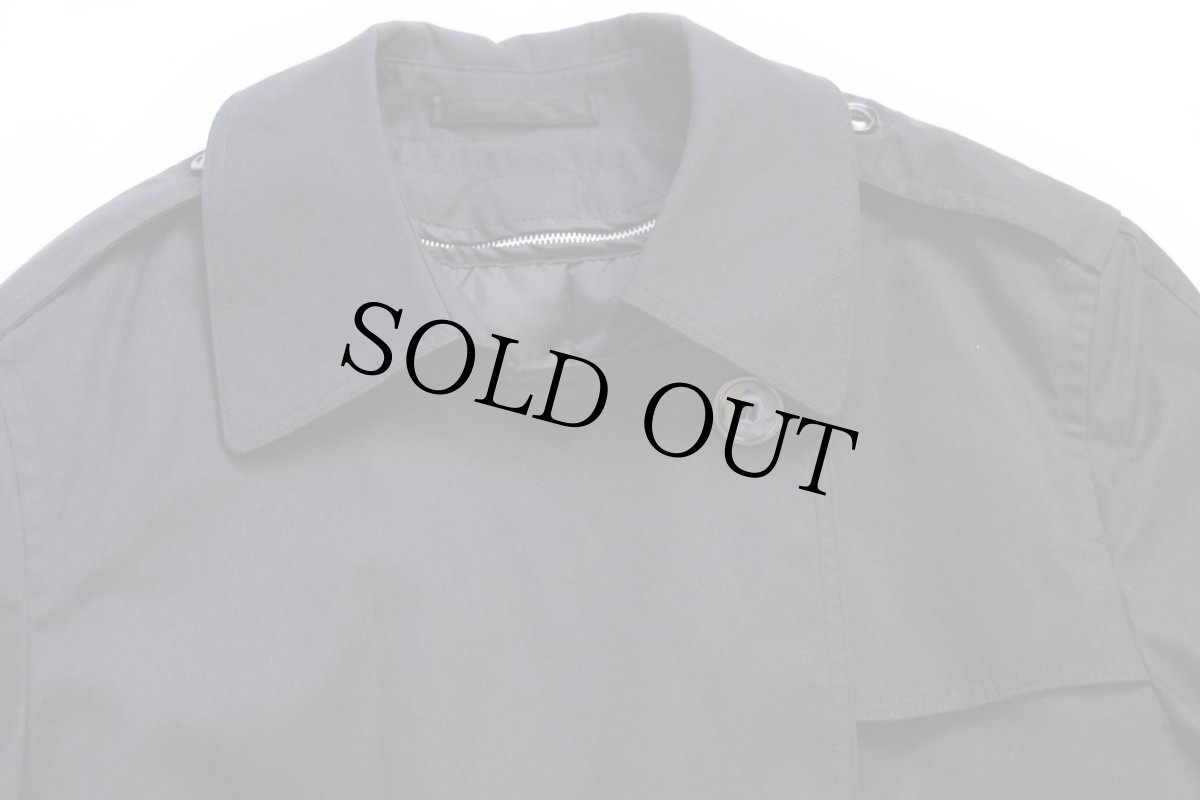 画像4: デッドストック★10 米軍 U.S.ARMY キルティングライナー付き オールウェザー トレンチコート 黒 12R★レインコート (4)