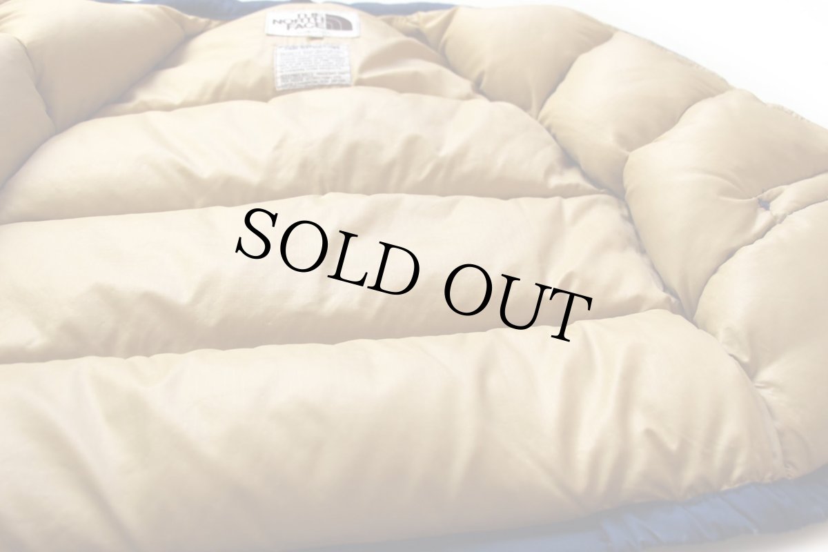 画像5: 80s USA製 THE NORTH FACEノースフェイス 茶タグ ダウンベスト 紺 S (5)