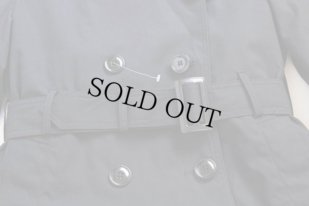 画像8: デッドストック★00s 米軍 U.S.ARMY キルティングライナー付き オールウェザー トレンチコート 黒 6S★レインコート (8)