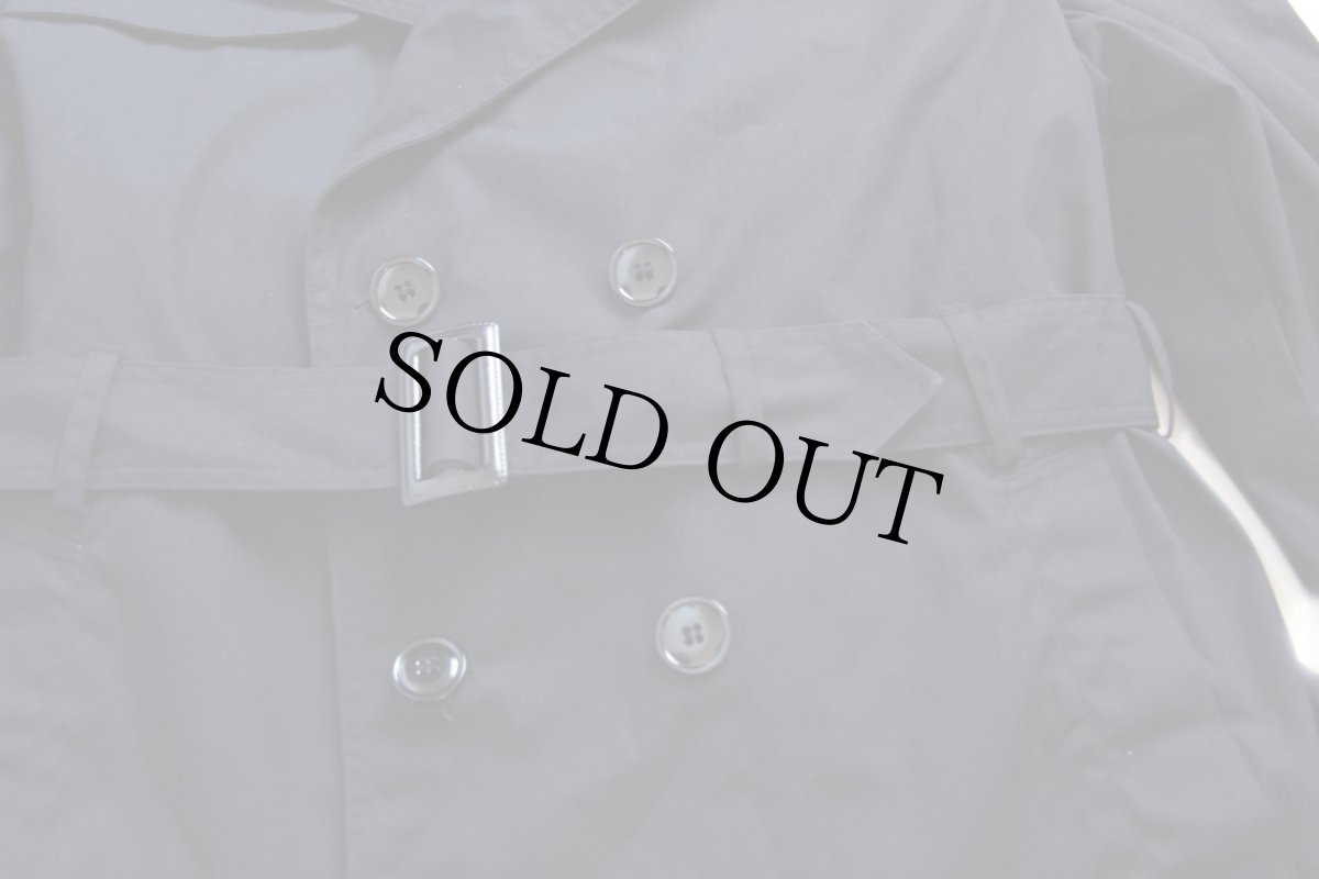 画像8: 00s 米軍 U.S.ARMY キルティングライナー付き オールウェザー トレンチコート 黒 42R★レインコート (8)