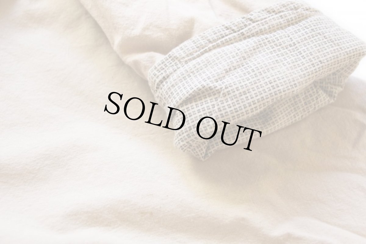 画像8: 90s CHICO'S 中綿入り ロング コットンコート 後染め ベージュ (8)