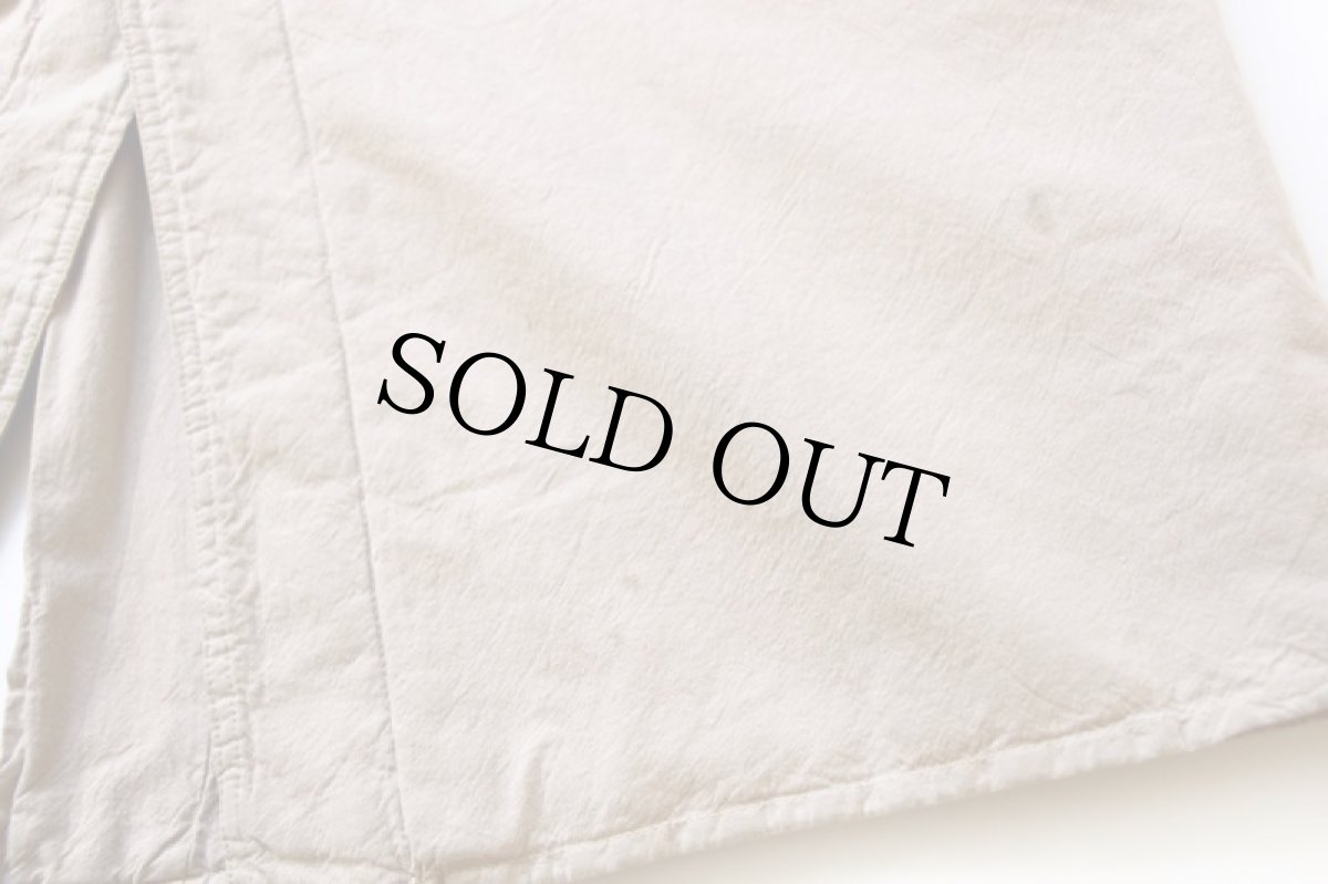 画像9: 90s CHICO'S 中綿入り ロング コットンコート 後染め ベージュ (9)