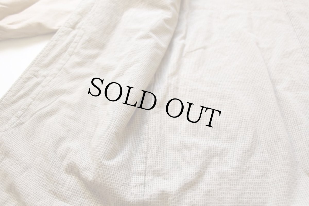 画像6: 90s CHICO'S 中綿入り ロング コットンコート 後染め ベージュ (6)