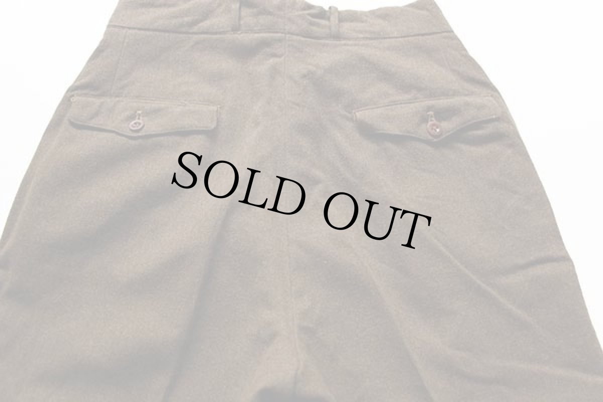 画像5: 40s 米軍 U.S.ARMY オフィサー ウール トラウザーズ オリーブドラブ 31R (5)