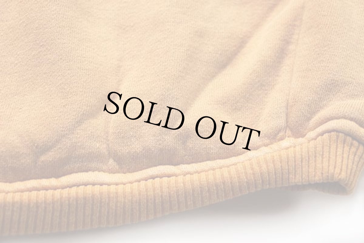 画像5: 90s BABE RUTHベーブルース 針抜きリブ スウェット 後染め オレンジ (5)