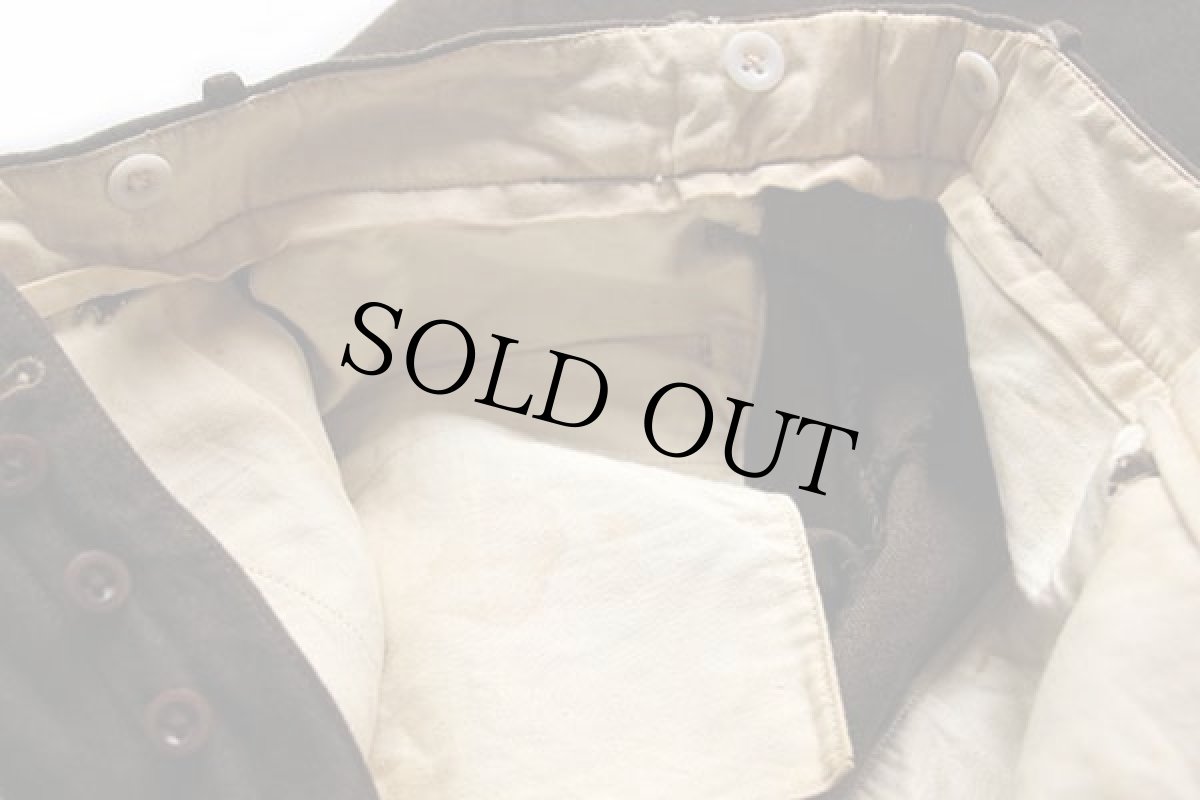 画像9: 40s 米軍 U.S.ARMY オフィサー ウール トラウザーズ オリーブドラブ 31R (9)