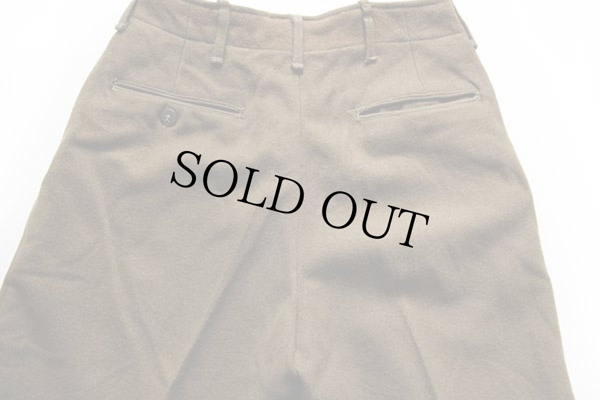 画像5: 40s 米軍 U.S.ARMY M-45 フィールド ウール トラウザーズ オリーブドラブ w30 (5)