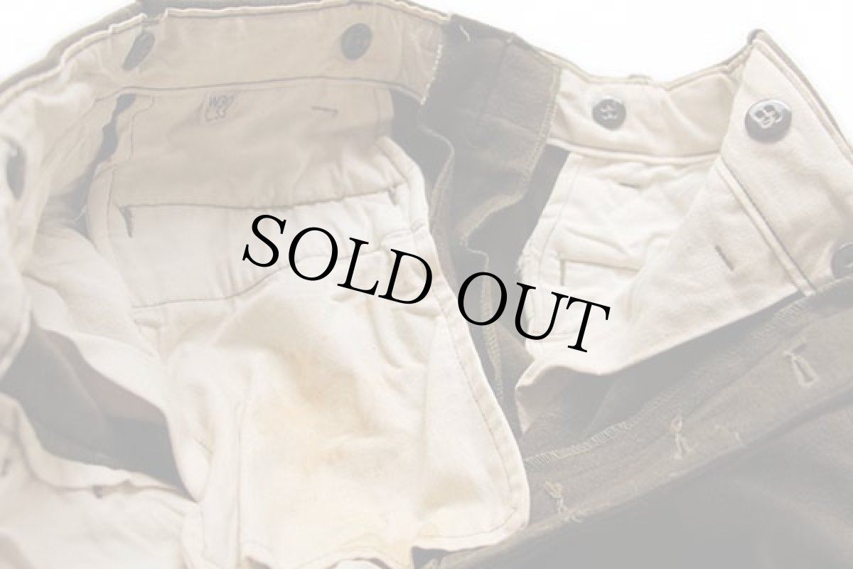 画像9: 40s 米軍 U.S.ARMY M-45 フィールド ウール トラウザーズ オリーブドラブ w30 (9)