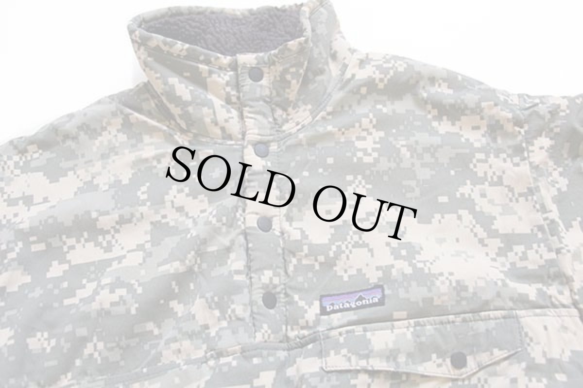 画像3: 00s patagoniaパタゴニア UCP デジタルカモ リバーシブル パイル フリース スナップT スペシャル (3)