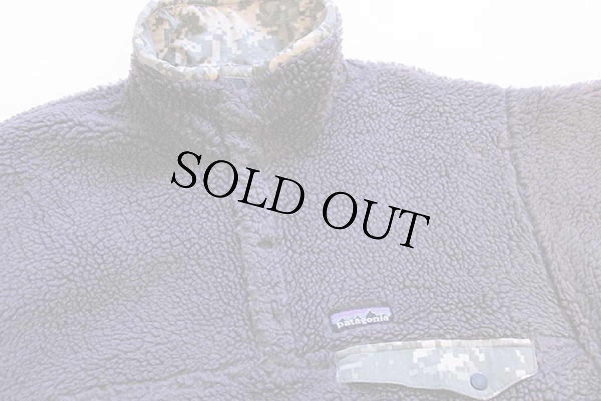 画像8: 00s patagoniaパタゴニア UCP デジタルカモ リバーシブル パイル フリース スナップT スペシャル (8)