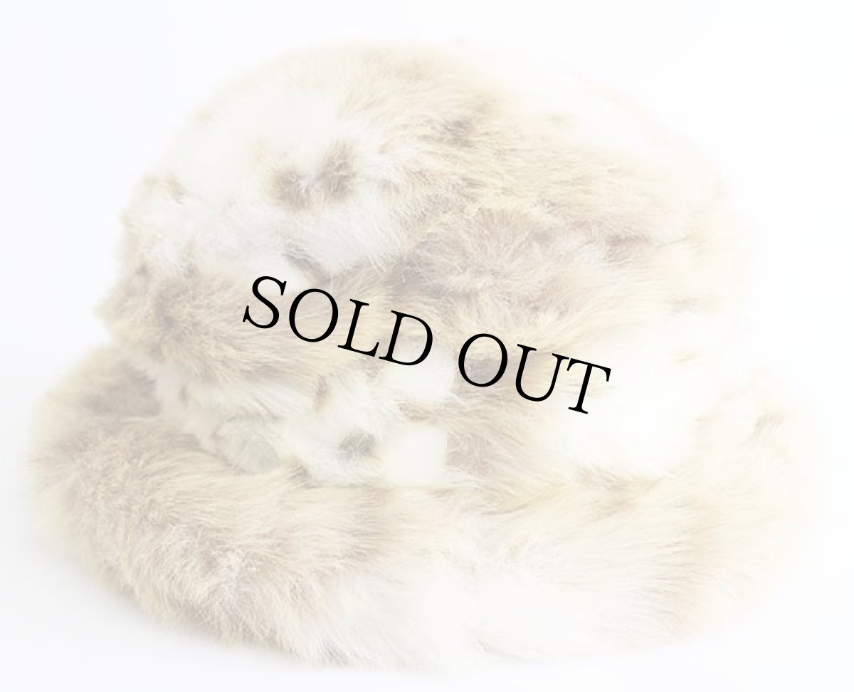 画像2: カナダ製 PARKHURST アニマル柄 フェイクファー ハット (2)