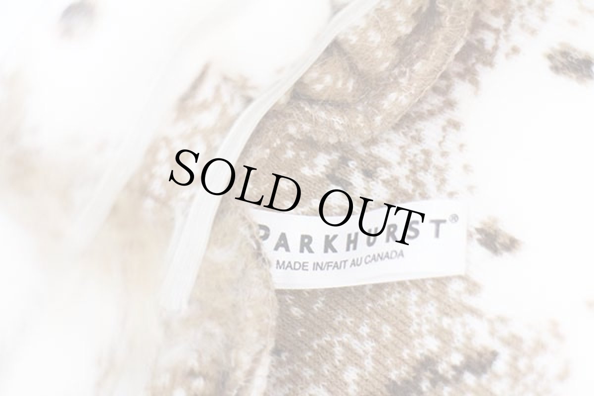 画像5: カナダ製 PARKHURST アニマル柄 フェイクファー ハット (5)