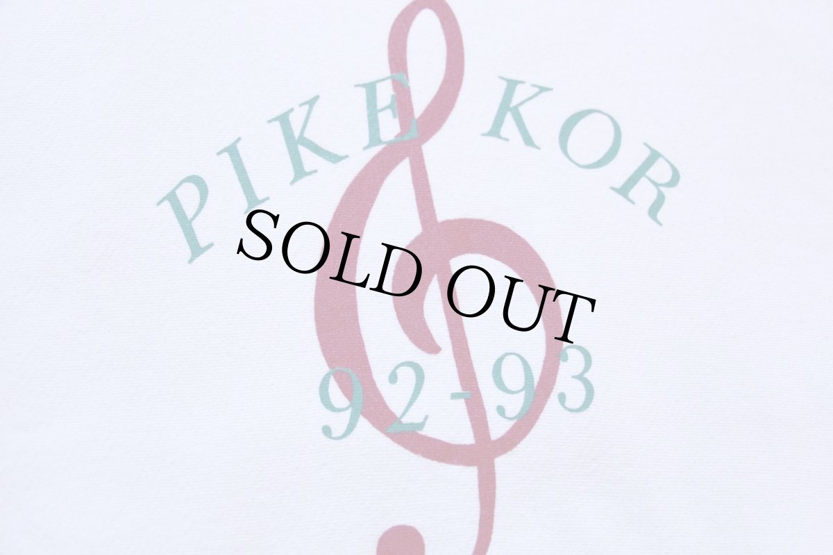 画像4: 90s USA製 Leeリー PINKE KOR 92-93 音符 リバースウィーブ スウェット 生成り XL (4)