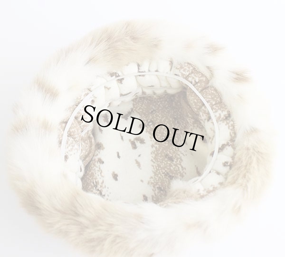 画像4: カナダ製 PARKHURST アニマル柄 フェイクファー ハット (4)