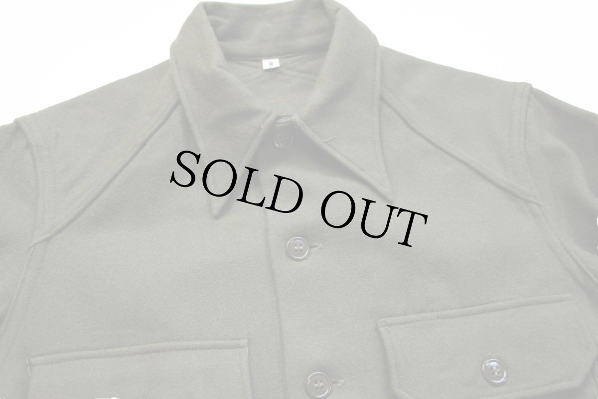 画像3: 50s 米軍 U.S.ARMY ウールシャツ オリーブグリーン M (3)