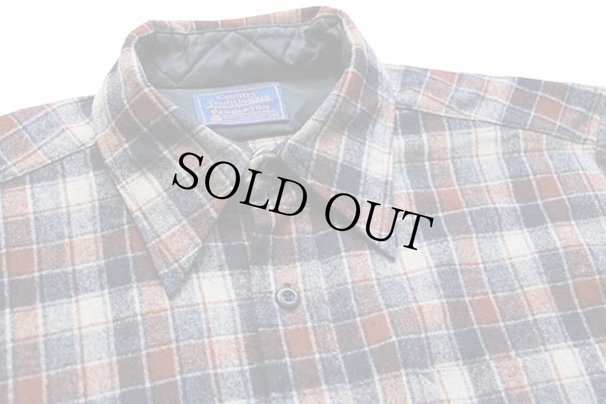 画像3: 80s Country Traditionals BY PENDLETONペンドルトン チェック ウールシャツ M (3)