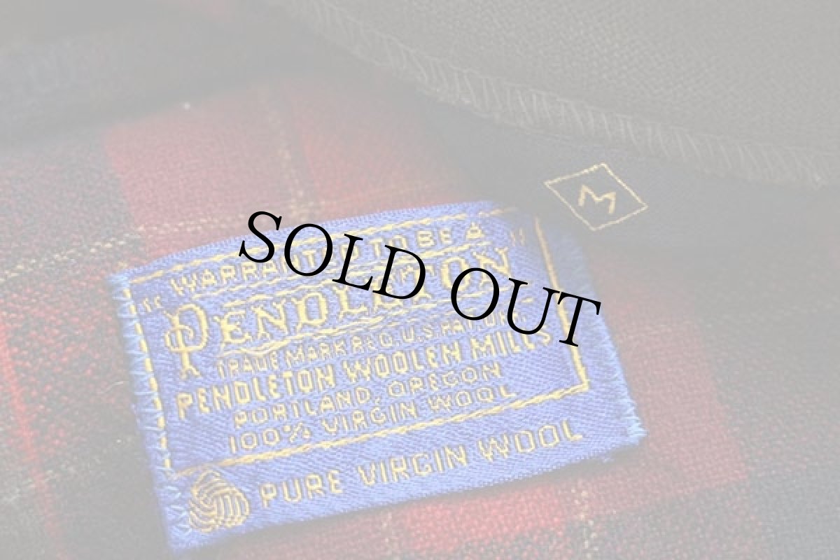 画像4: 60s PENDLETONペンドルトン チェック ウール カーディガン M (4)