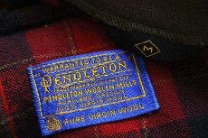 画像4: 60s PENDLETONペンドルトン チェック ウール カーディガン M (4)