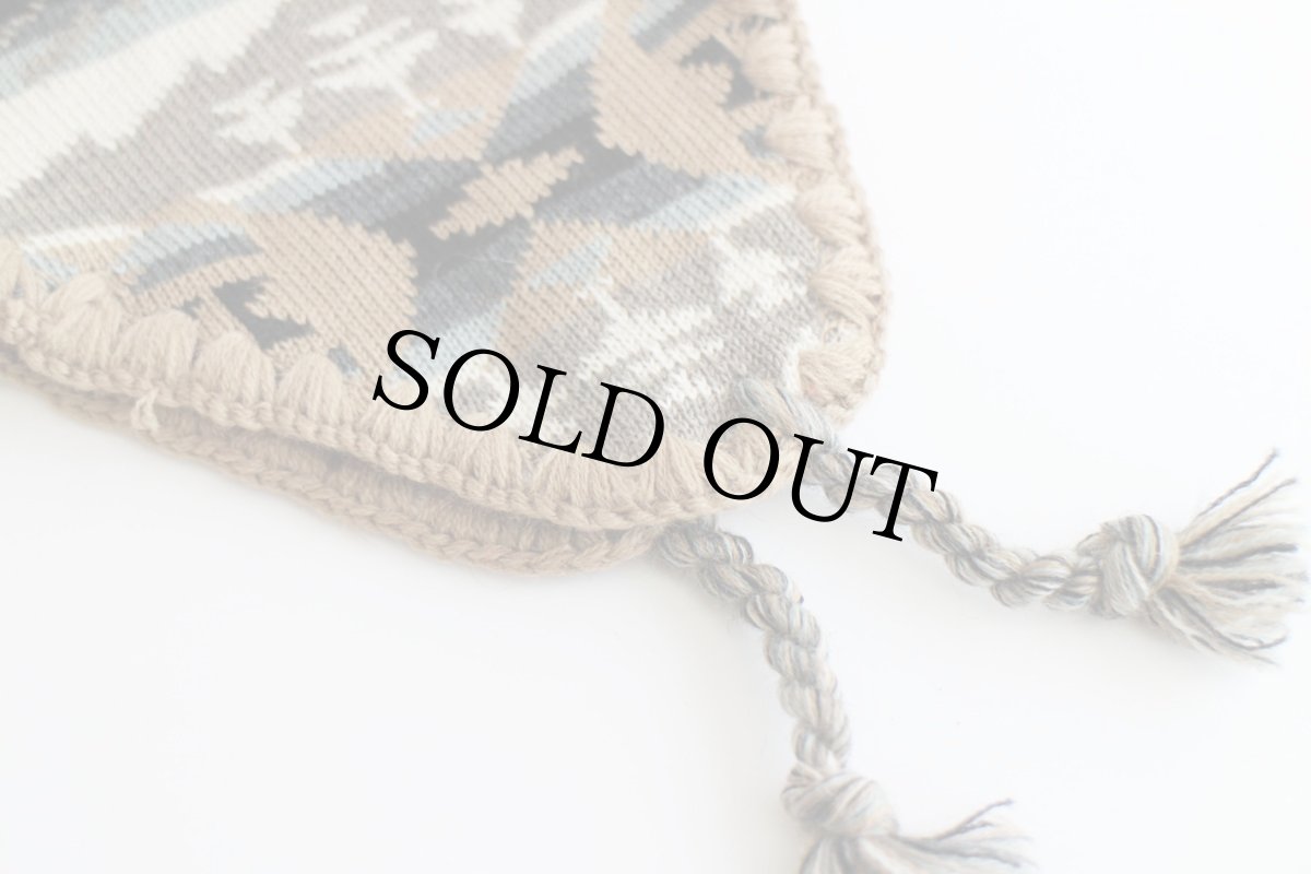 画像5: PENDLETONペンドルトン ネイティブ柄 耳当て付き メリノウール ニットキャップ M (5)