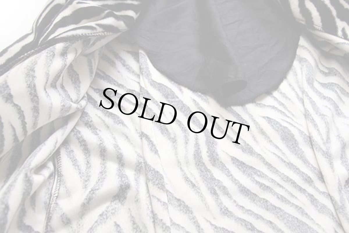 画像5: 80s USA製 SENSE ゼブラ柄 3つボタン フェイクファージャケット 白×黒 M (5)