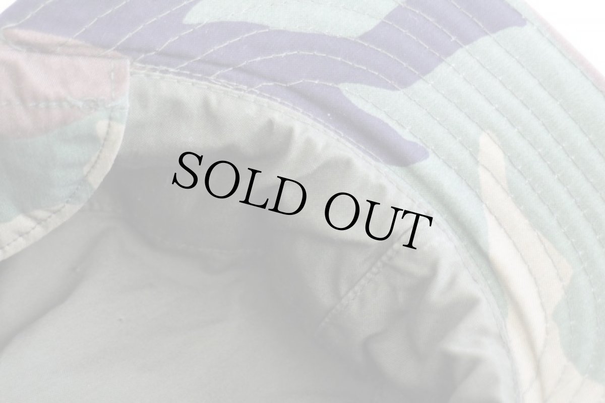 画像7: 90s 米軍 U.S.ARMY ウッドランドカモ 耳当て付き BDU キャップ 7 1/2 (7)