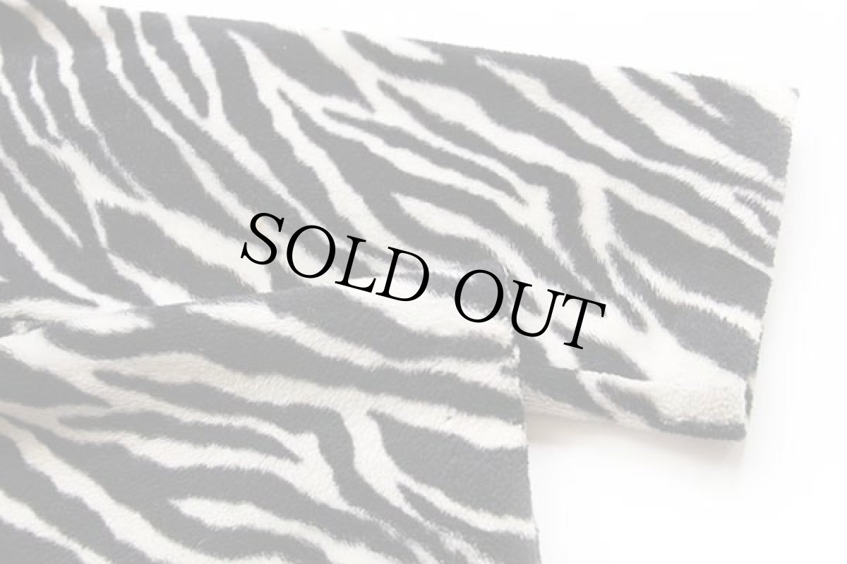 画像6: 80s USA製 SENSE ゼブラ柄 3つボタン フェイクファージャケット 白×黒 M (6)