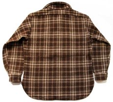 画像2: 70s USA製 PENDLETONペンドルトン タータンチェック ウールシャツ L (2)