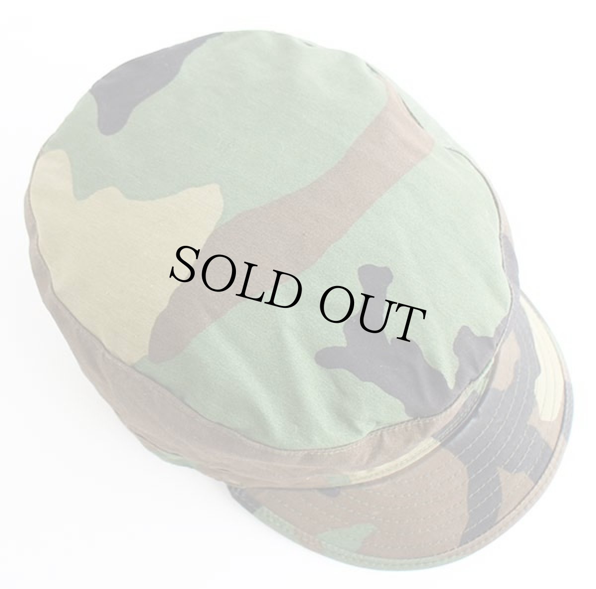 画像4: 90s 米軍 U.S.ARMY ウッドランドカモ 耳当て付き BDU キャップ 7 1/2 (4)