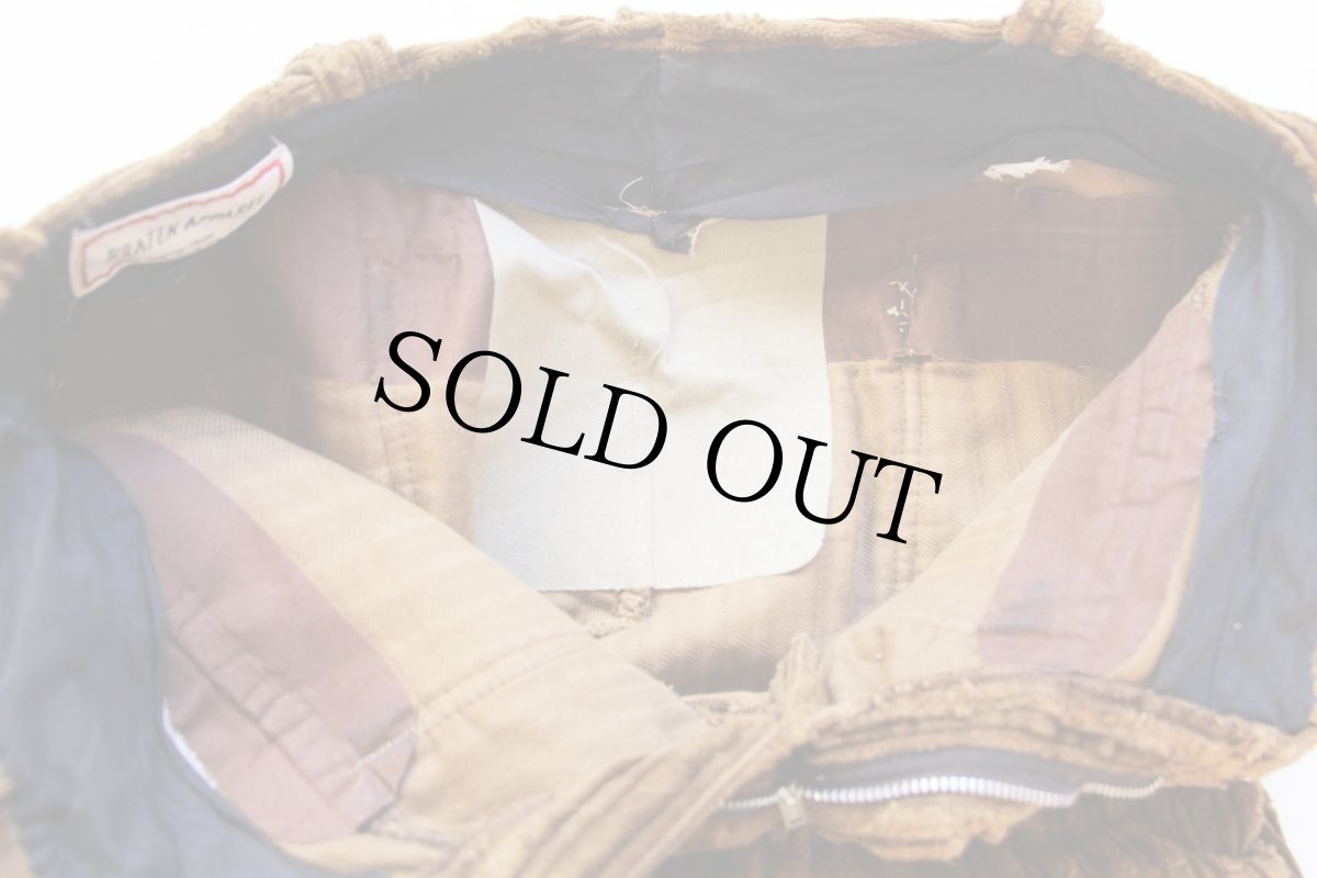 画像9: 70s BRATEN APPAREL ベルボトム ランダム 極太畝 コーデュロイパンツ 焦げ茶 w34 (9)