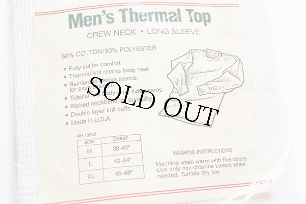 画像3: デッドストック★90s USA製 GREATLAND サーマルシャツ ナチュラル XL (3)