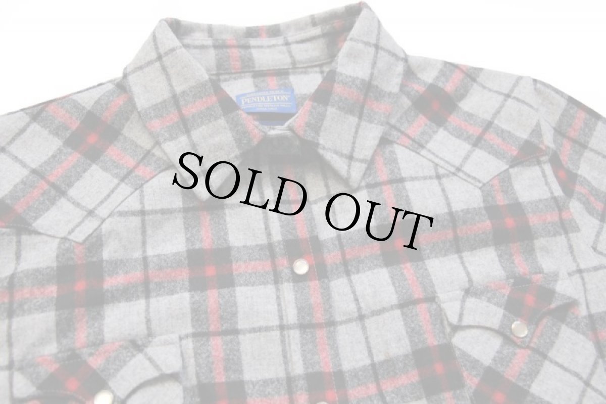 画像3: USA製 PENDLETONペンドルトン タータンチェック ウール ウエスタンシャツ XL (3)