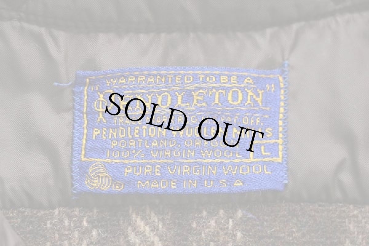 画像4: 70s USA製 PENDLETONペンドルトン タータンチェック ウールシャツ L (4)