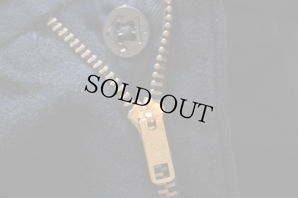 画像7: 50s 米軍 U.S.NAVY メルトン ウール セーラーパンツ 濃紺 32R (7)