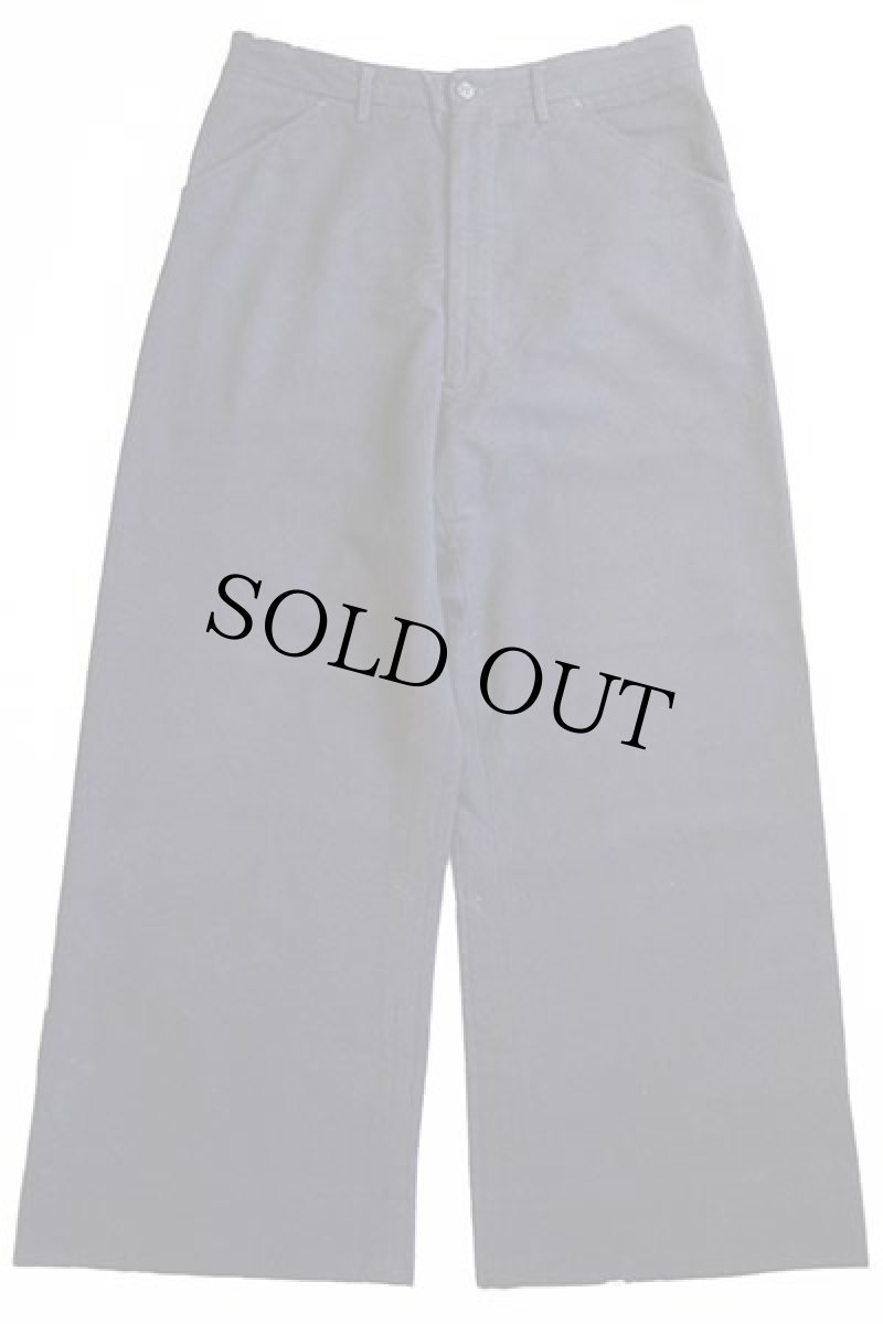 画像2: 50s 米軍 U.S.NAVY メルトン ウール セーラーパンツ 濃紺 32R (2)