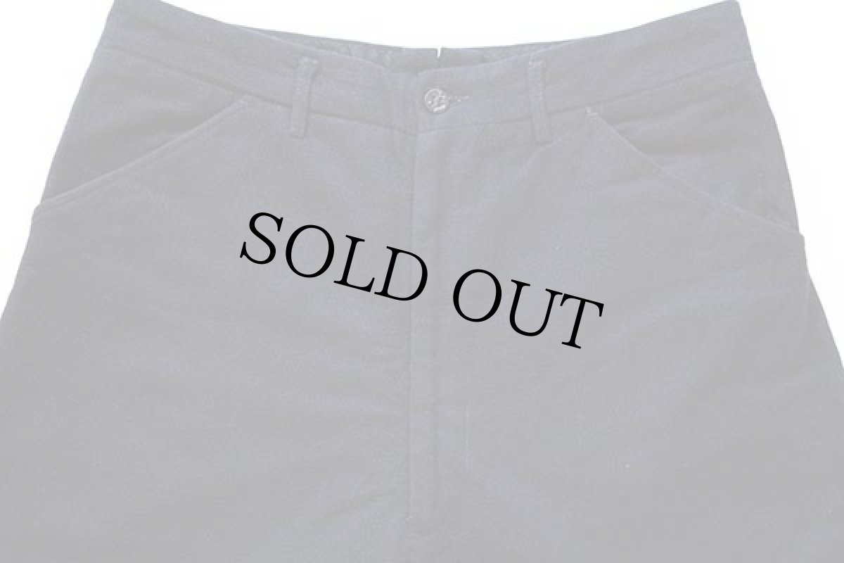 画像4: 50s 米軍 U.S.NAVY メルトン ウール セーラーパンツ 濃紺 32R (4)