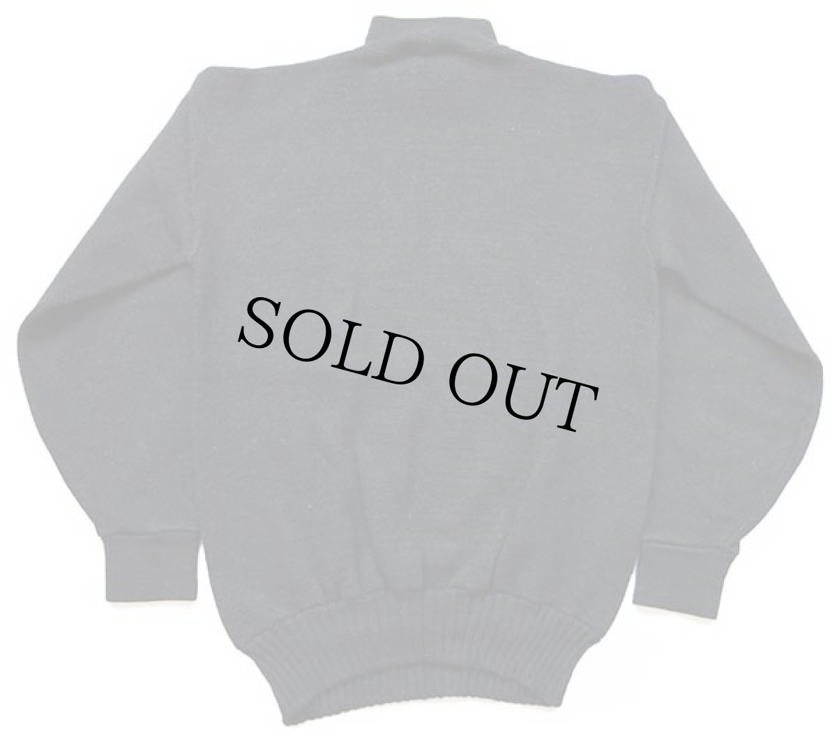 画像2: 70s 米軍 U.S.NAVY ハイネック ウールニット ゴブセーター 黒 (2)