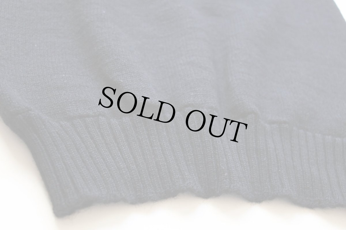 画像5: 70s 米軍 U.S.NAVY ハイネック ウールニット ゴブセーター 黒 (5)