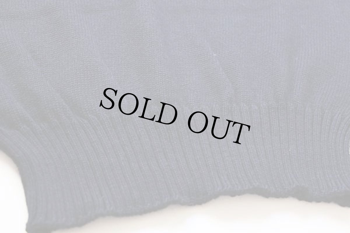 画像5: 50s 米軍 U.S.NAVY ハイネック ウールニット ゴブセーター 濃紺 44 (5)