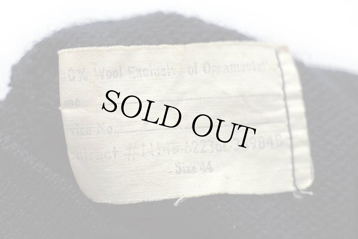 画像3: 50s 米軍 U.S.NAVY ハイネック ウールニット ゴブセーター 濃紺 44 (3)