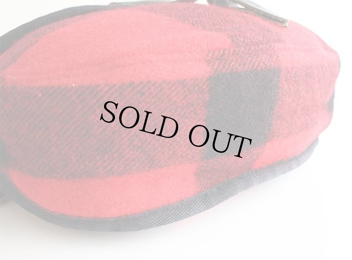 画像6: USA製 DULUTH PACKダルースパック ハンドクラフト バッファローチェック ウール ショルダーバッグ 赤×黒 (6)