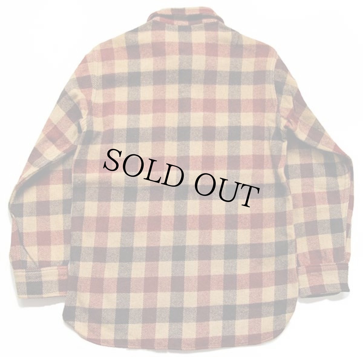 画像2: 70s Woolrichウールリッチ ブロックチェック ウールシャツ M (2)