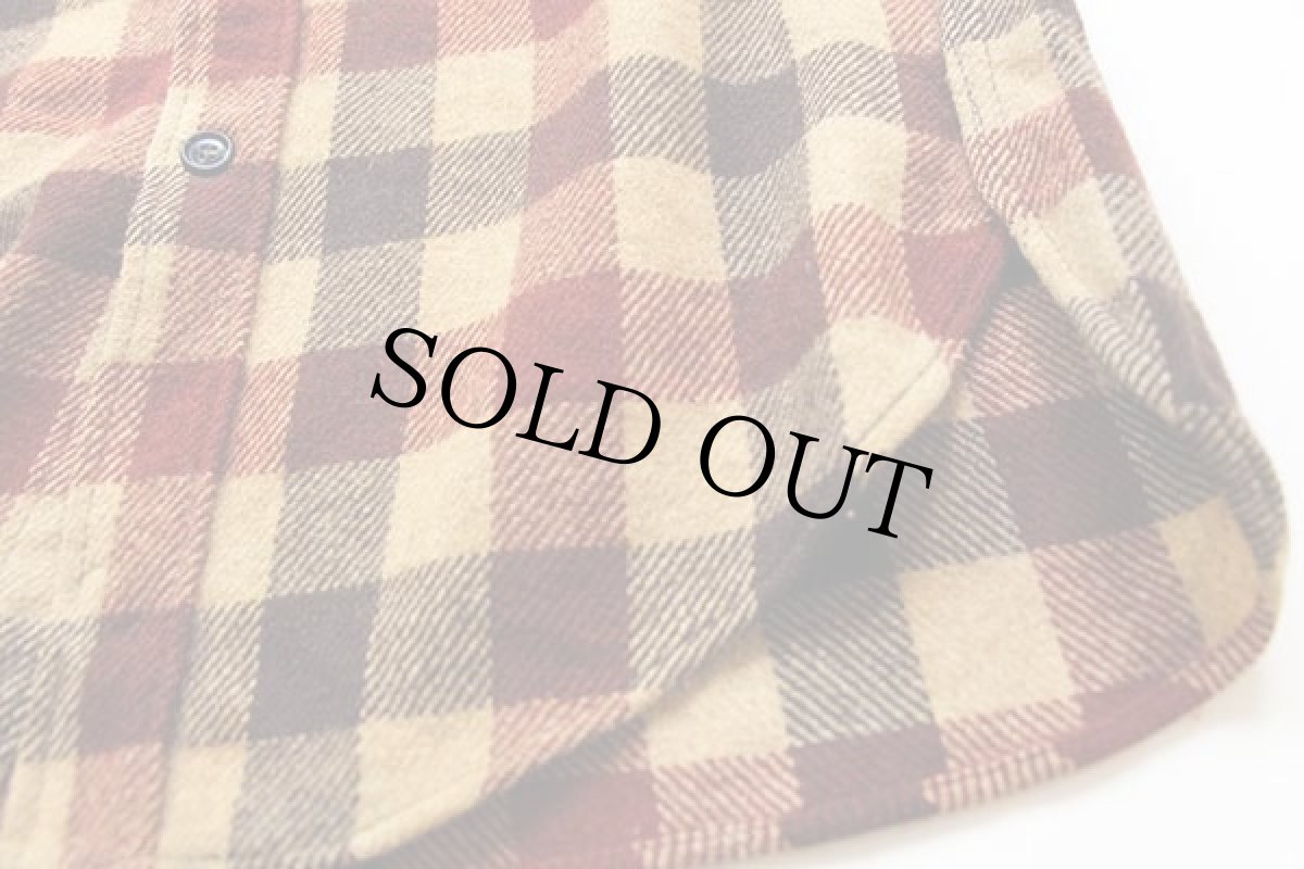 画像5: 70s Woolrichウールリッチ ブロックチェック ウールシャツ M (5)