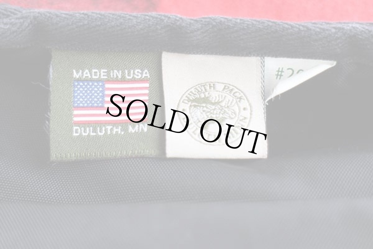 画像5: USA製 DULUTH PACKダルースパック ハンドクラフト バッファローチェック ウール ショルダーバッグ 赤×黒 (5)