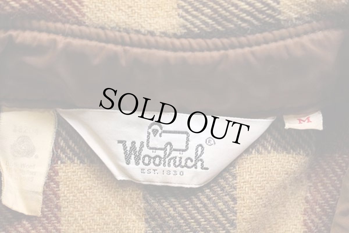 画像4: 70s Woolrichウールリッチ ブロックチェック ウールシャツ M (4)