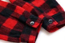 画像6: 60s Fashion Wagon MINNESOTA WOOLEN バッファローチェック ウール シャツジャケット 赤×黒 (6)