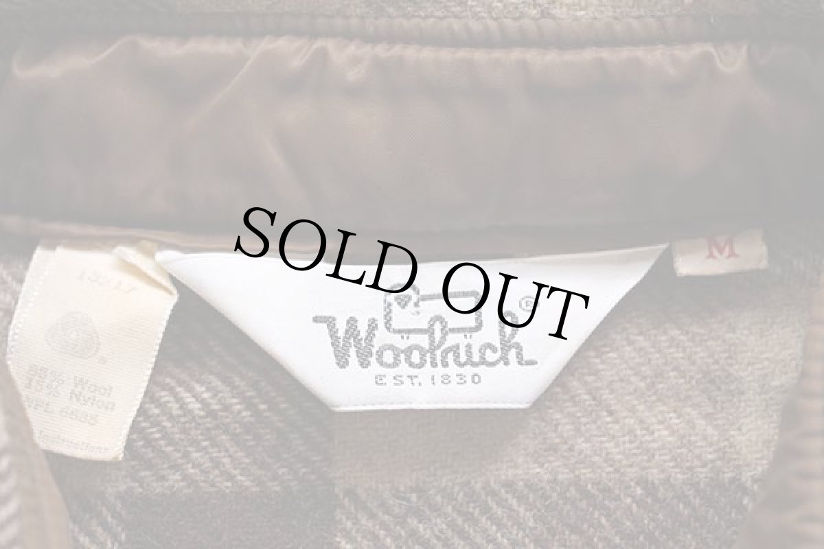 画像4: 70s Woolrichウールリッチ ブロックチェック ウールシャツ ブラウン M (4)