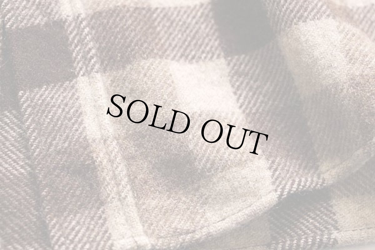 画像5: 70s Woolrichウールリッチ ブロックチェック ウールシャツ ブラウン M (5)